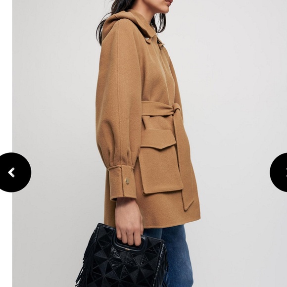 MAJE Galicol Hooded Jacket, Size 38, NWT - Picture 3 of 13